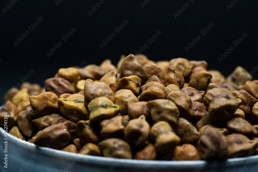 Nutrient Rich Beauty Black Garbanzo Beans in Detail