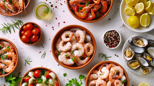 Wallpaper Mural Group of Different Shrimp Types and Species Torontodigital.ca