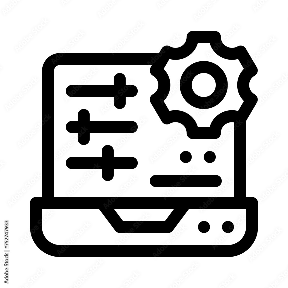 setup line icon setup line icon