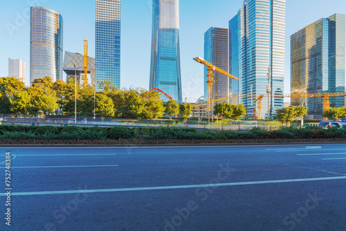 Skyline and Expressway of Urban Buildings in Beijing, China 