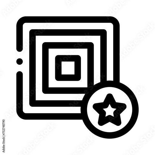 visual stimulus card line icon