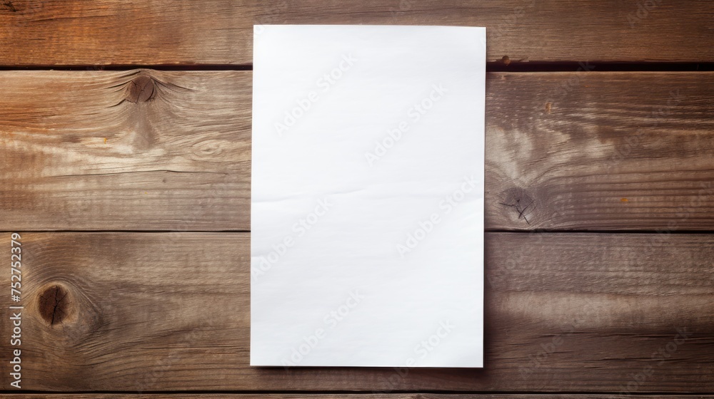 Blank white paper sheet on old wall background. Blank white paper sheet on old wall background.