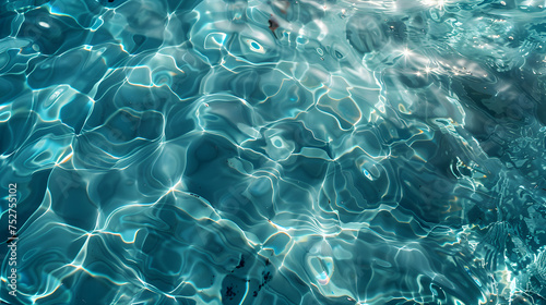 Immerse yourself in the tranquil beauty of a transparent waves. world ocean day. Generative Ai