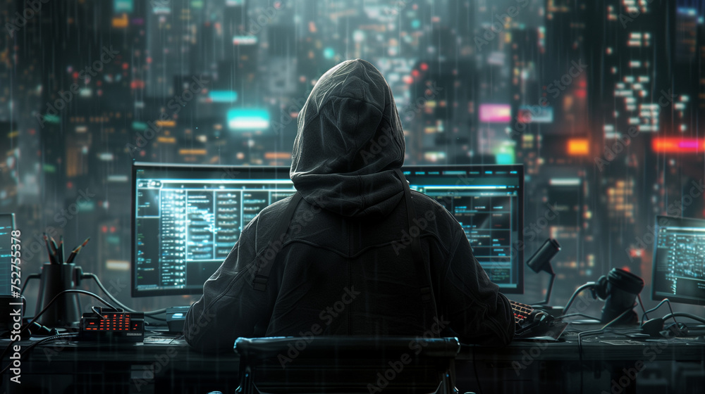 In the Hacker’s Lair: A Riveting Glimpse into the World of Cyber Stealth and Code Mastery In the Hacker’s Lair: A Riveting Glimpse into the World of Cyber Stealth and Code Mastery
