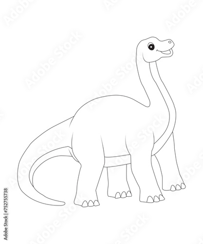dinosaur coloring page for kids and adults