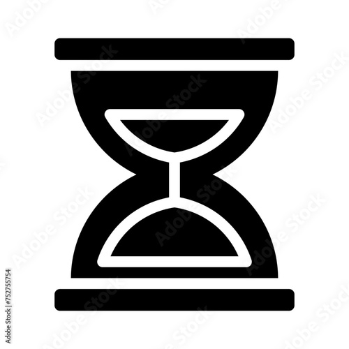 sand clock glyph icon