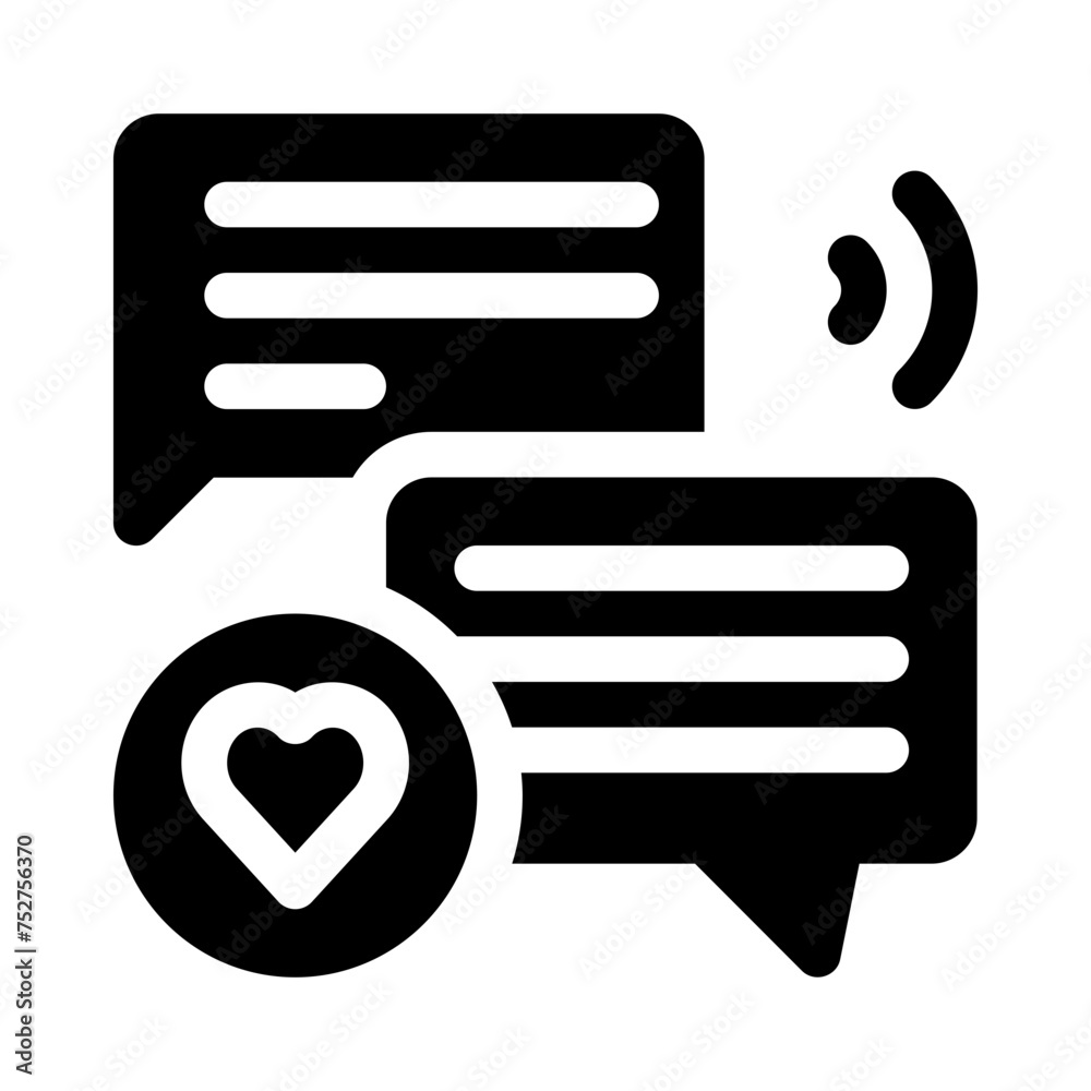 discussion glyph icon