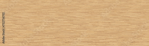 Wood floor perspective view with wooden texture. Oak wood floor or Grunge wood pattern. Empty floor in perspective view