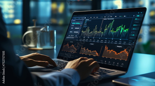 Stock market analysis, notebooks, laptops