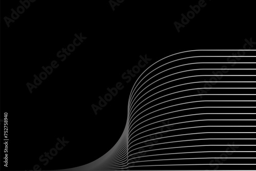 Minimal abstract line futuristic tech background. Vector digital art banner design