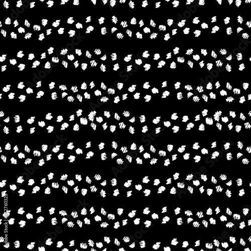 Vector Seamless Hand Drawn Scribble Pattern. Minimal Artistic Sketch Endless Print.