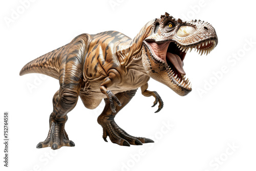 Fierce T-Rex Display on transparent background, © AIstudio1