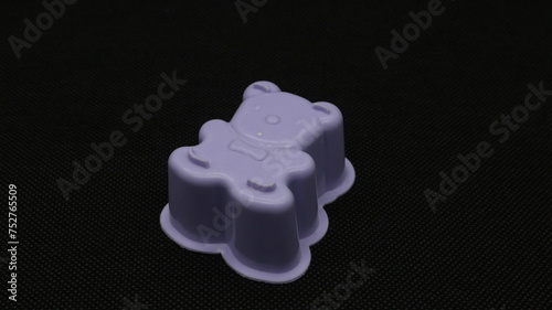 Bear shape cake mold isolated