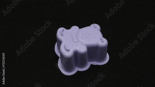 Bear shape cake mold isolated