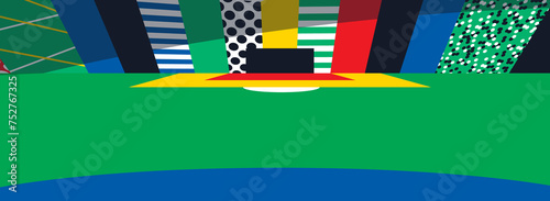 Soccer European championship. 2024 Abstract multicolored background soccer pattern Football banner. Poster Europe Champion League award cup  Soccer ball  Winner  world WIN Finale Game trend Wallpaper