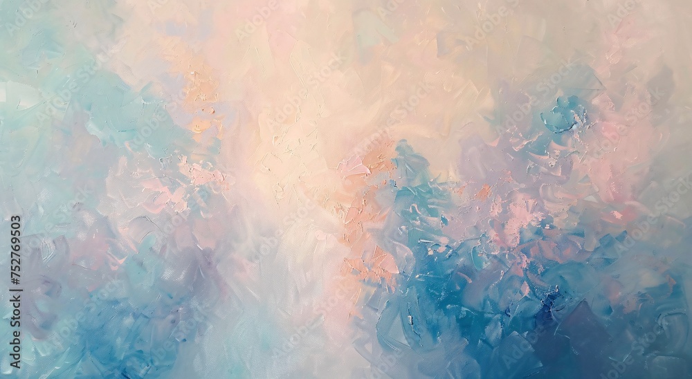 Pink and Blue Abstract Artwork Generative AI