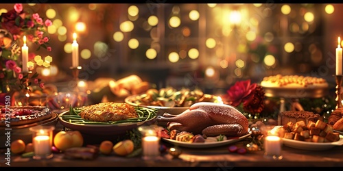 Thanksgiving Dinner A Celebration of Gratitude and Delicious Food Generative AI