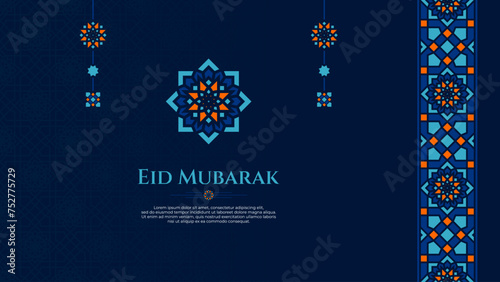 Oriental Greeting Design for Culture or Islamic Theme, Specially for Ramadan or Eid Mubarak
