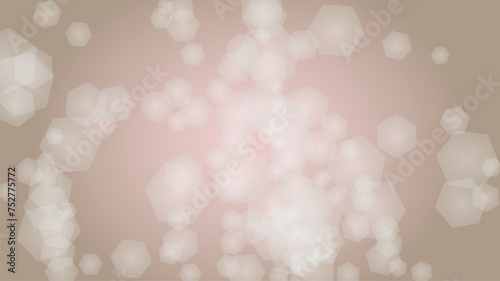 Abstract Vector Pink Background with Silver and White Light Spots. Magic Shiny Pastel Print. Baby Print. Romantic Bokeh Blurred Page Design for St' Valentines Day.  Gentle Stardust Pattern.