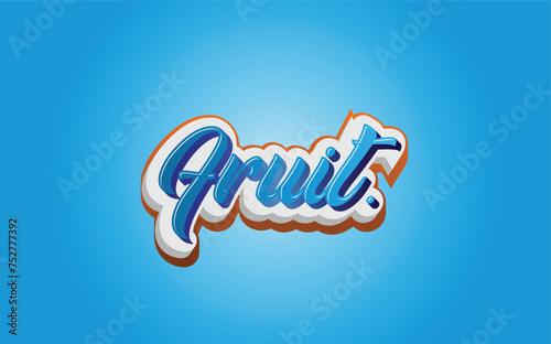 fruit Text-Style-Effect