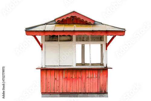 Ticket Booth On Transparent Background. photo