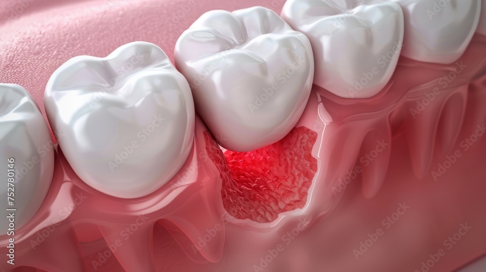 Periodontitis also called gum disease, A serious gum infection that damages the soft tissue around teeth. Without treatment, periodontitis can destroy the bone that supports your teeth