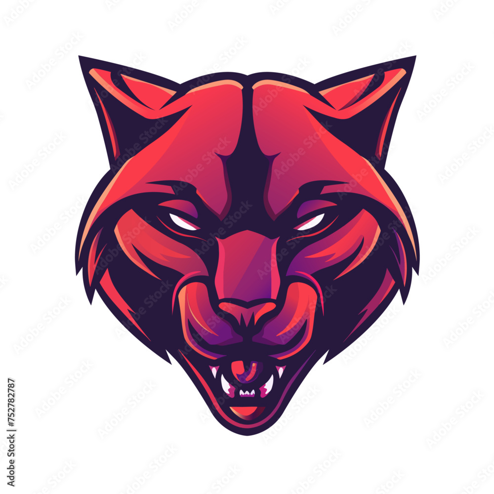 Cougar Head Mascot Vector for Esports Team Logo Cougar Head Mascot Vector for Esports Team Logo