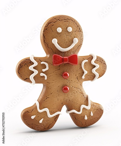 Happy Gingerbread Man Generative AI