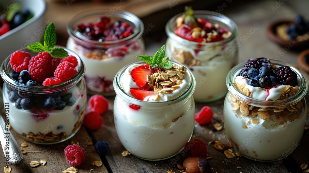 yogurt to various jars and dishes, try a variety of toppings and always include large container in shot, food, dessert, sweet, fresh, dairy, delicious, breakfast, fruit, organic yogurt to various jars and dishes, try a variety of toppings and always include large container in shot, food, dessert, sweet, fresh, dairy, delicious, breakfast, fruit, organic