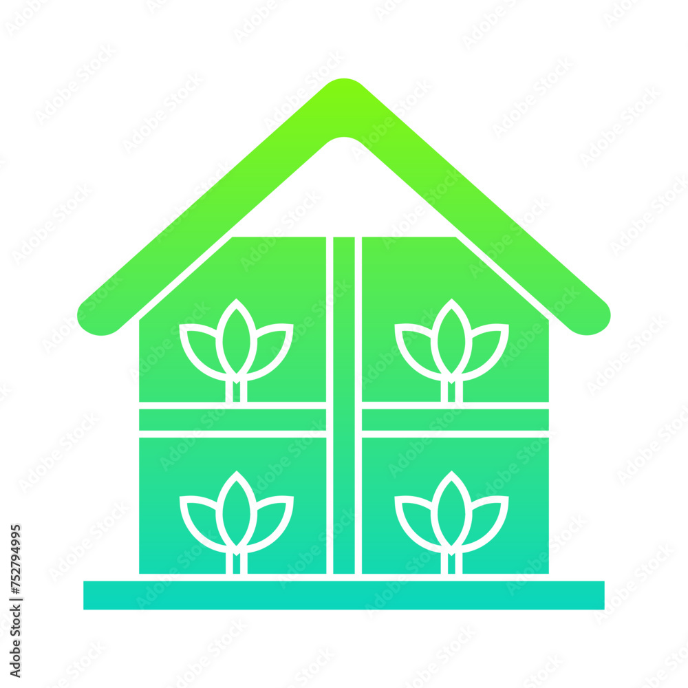 Green House Flat Gradient Style Green House Flat Gradient Style