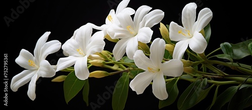 Elegant Florals Abloom in a Lush Garden Setting with Beautiful White Flowers