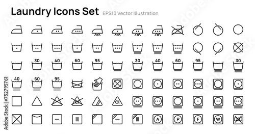 Laundry icons set vector illustration design.