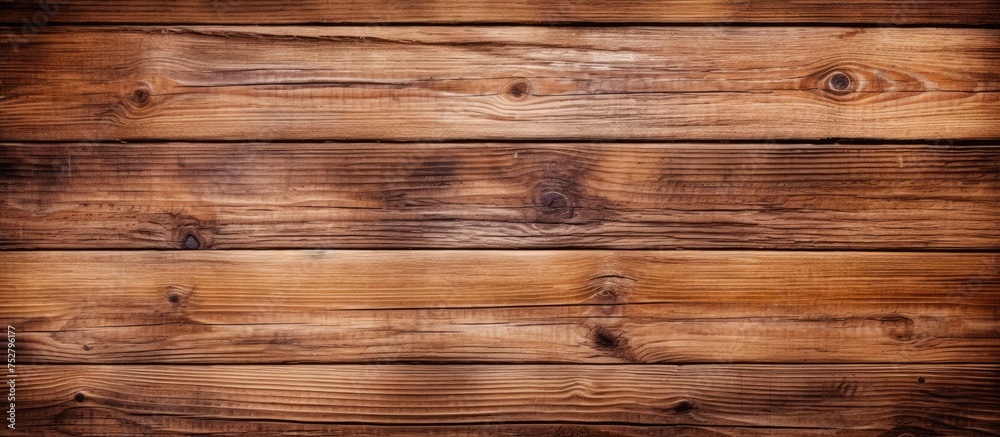 Fototapeta premium Rustic Wood Texture Background with Natural Patterns and Warm Earth Tones - Abstract Timber Surface Design