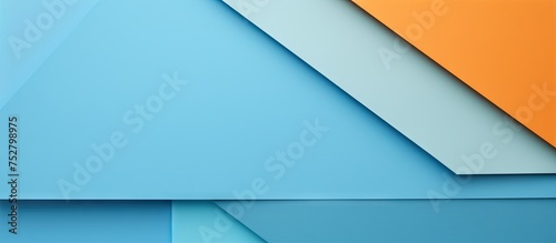 Vibrant Blue and Orange Abstract Background with Dynamic Shapes and Textures photo