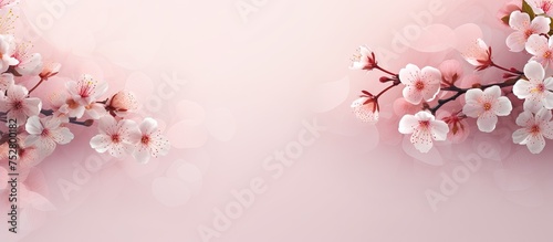 Ethereal Cherry Blossom Bloom Creates a Serene and Dreamy Background Wallpaper