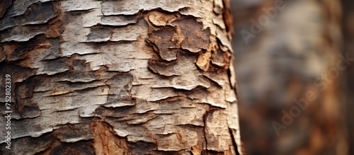 Detailed Texture of Tree Bark with Earthy Tones and Natural Patterns