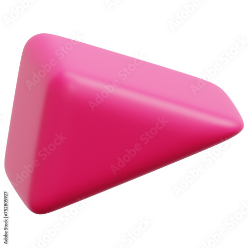 scalene 3d render icon illustration