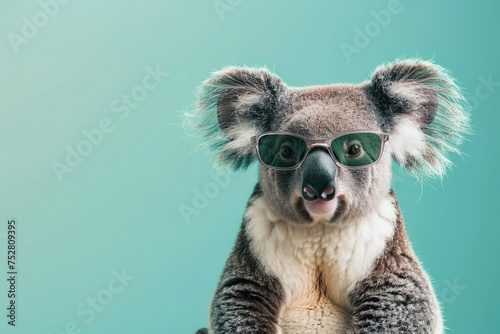 Cool Koala in Sunglasses: Hip Vibes, AI Generative 