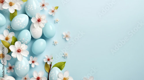 Happy Easter greeting Card with copy space