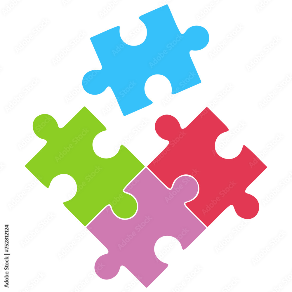 Colorful Puzzle Element Colorful Puzzle Element