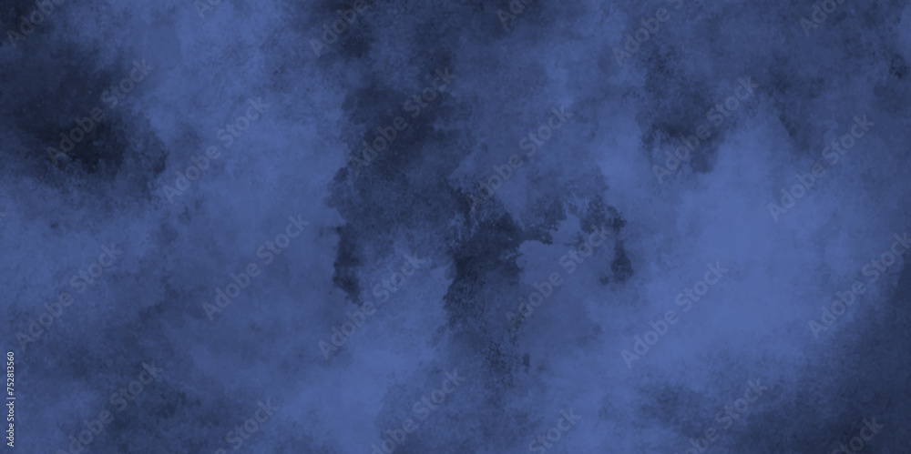 watercolor painted mottled blue background with vintage marbled textured for your creative design, Smoke in the dark blue texture, watercolor background concept design background with smoke.