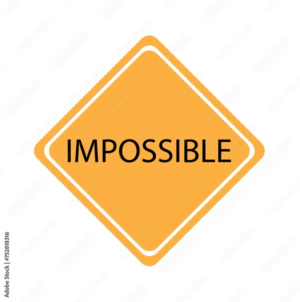 Quote yellow road sing with opposite word on cloudy background