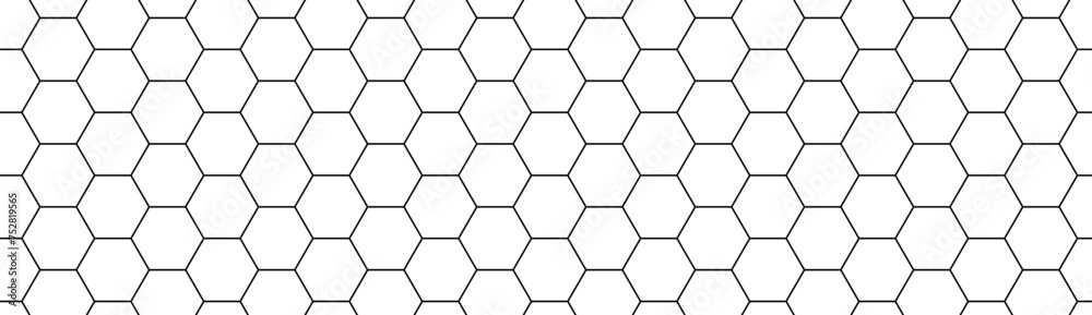 Hexagon or honeycomb pattern. Seamless honeycomb pattern for kitchen backsplash, bathroom wall, shower. Vector ceramic texture background