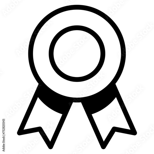 Winning award, prize, medal or badge icon for apps and websites