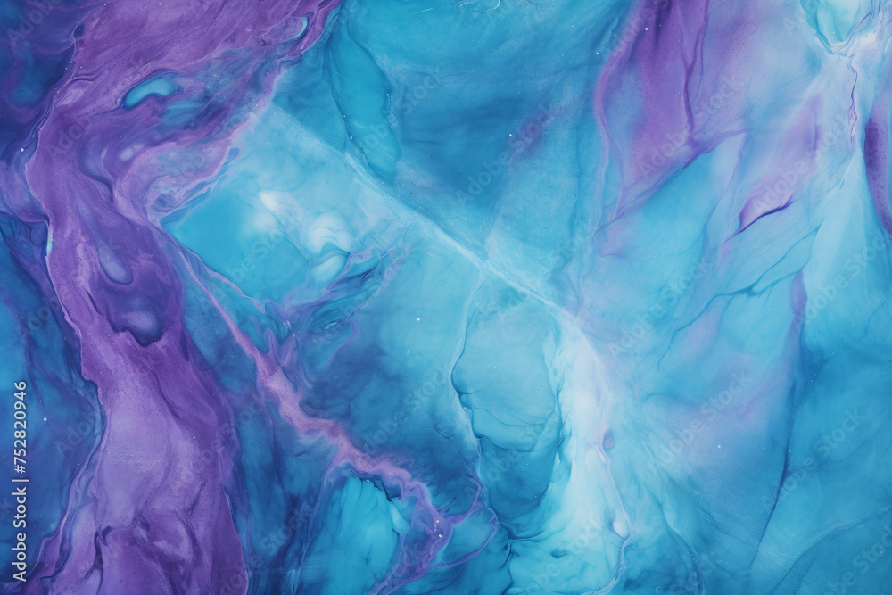 Blue and violet marble texture background.