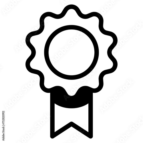 Winning award, prize, medal or badge icon for apps and websites