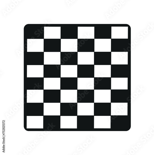 gameboard for playing chess or draught checkers (to be rotated by 90 deegres) - isolated vector illustration
