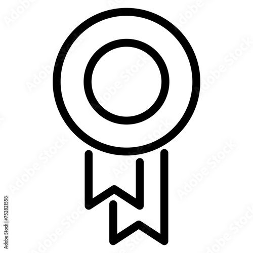 Winning award, prize, medal or badge icon for apps and websites