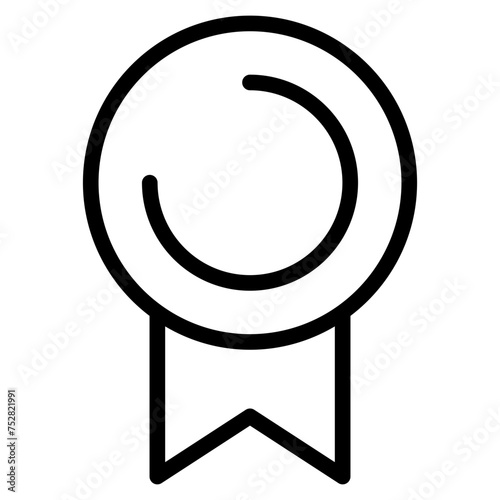 Winning award, prize, medal or badge icon for apps and websites