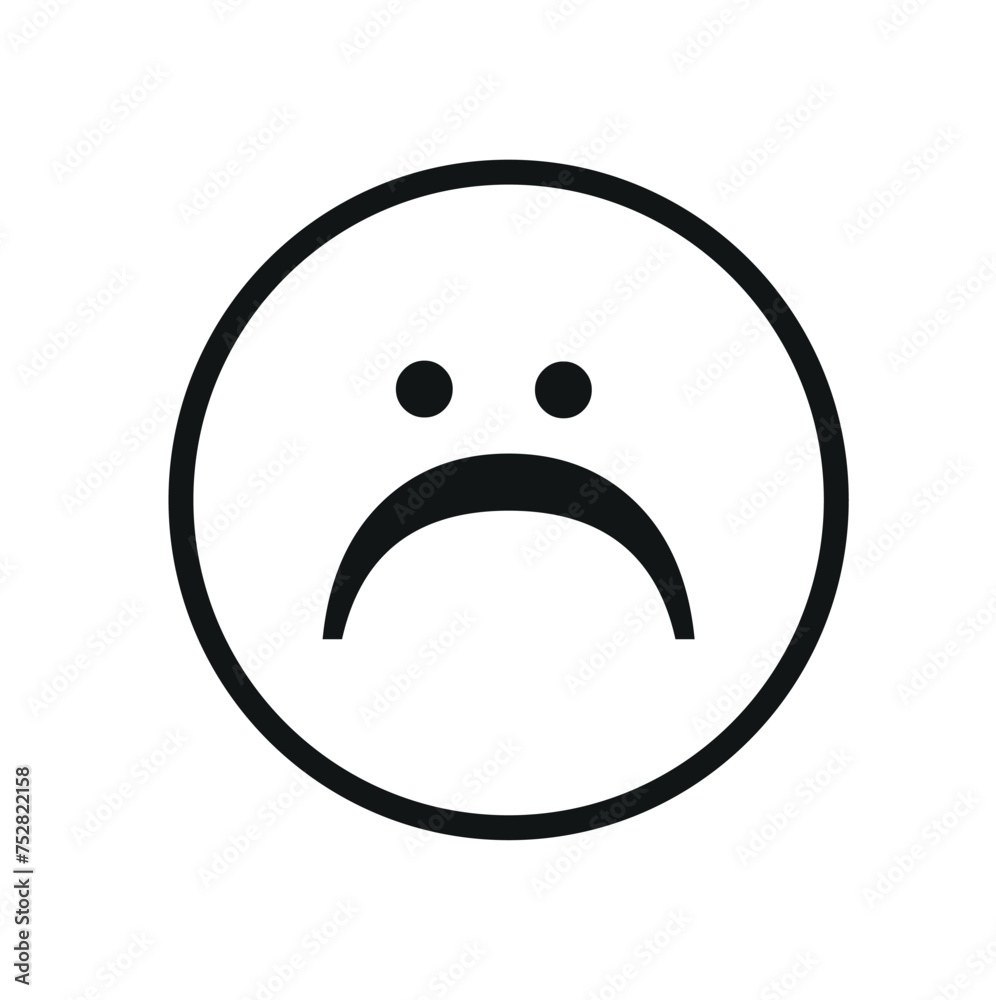 High Quality Sad Icon Illustration For Commercial Use. High Quality Sad Icon Illustration For Commercial Use.
